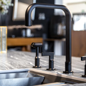 Matte Black Pull-Down Kitchen Faucet